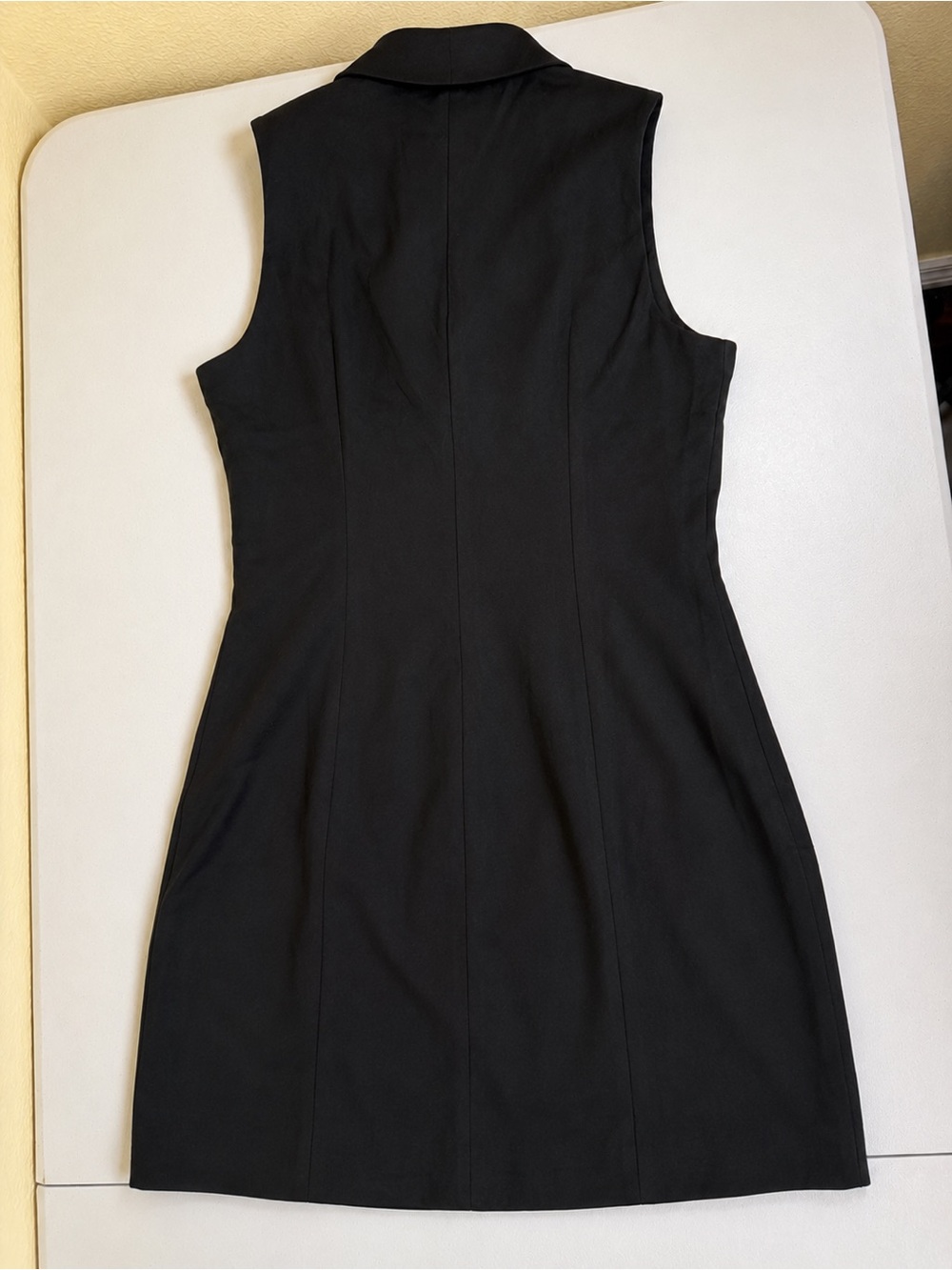 Area Stars Black Sleeveless Shawl Collar Sheath Dress NWT Size Small - Picture 3 of 6